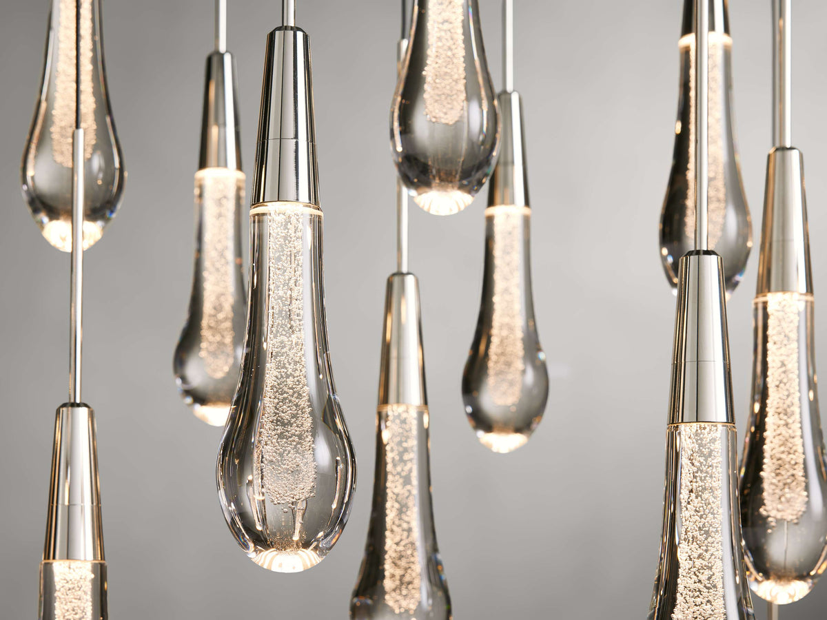 Soltaire Raindrop Crystal Linear Chandelier
