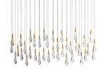 Soltaire Raindrop Crystal Linear Chandelier