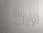 Soltaire Raindrop Crystal Linear Chandelier