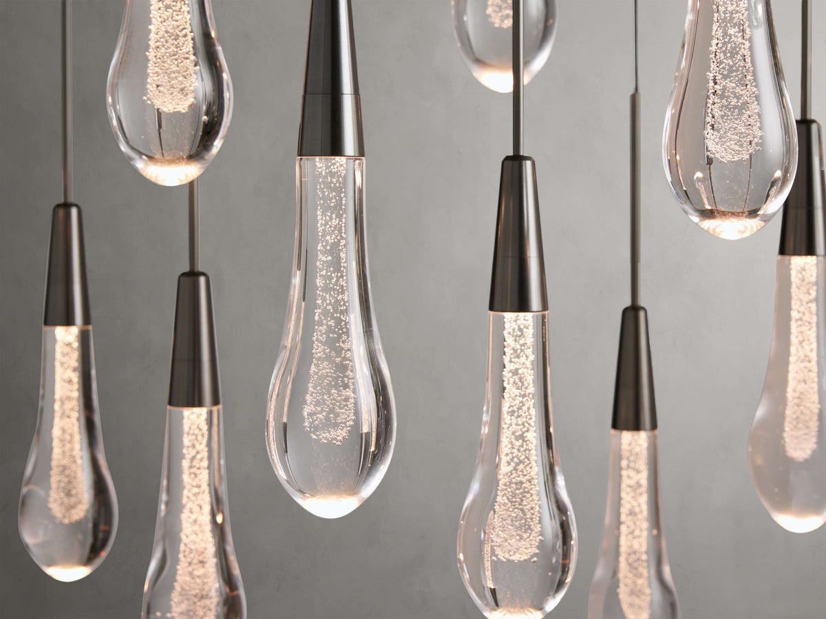 Soltaire Raindrop Crystal Linear Chandelier