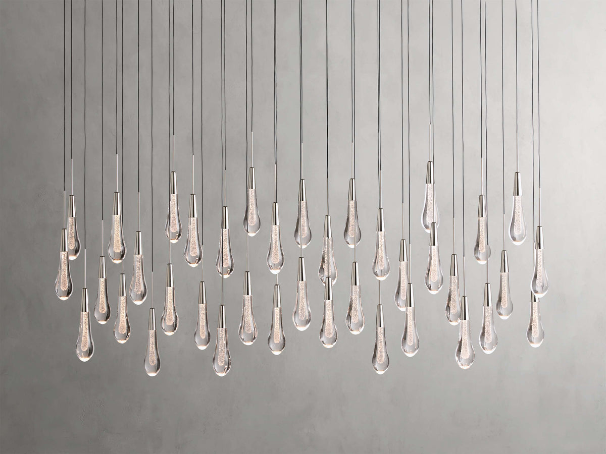 Soltaire Raindrop Crystal Linear Chandelier