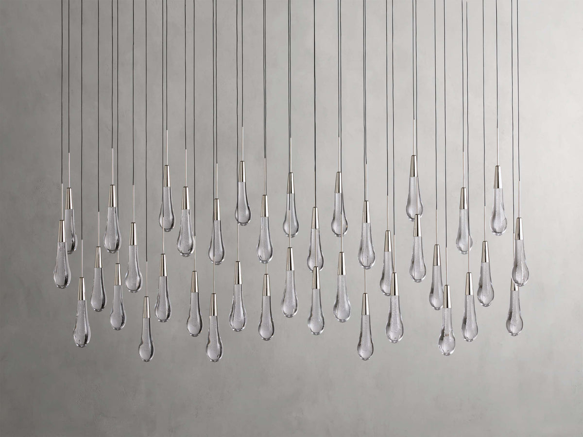 Soltaire Raindrop Crystal Linear Chandelier