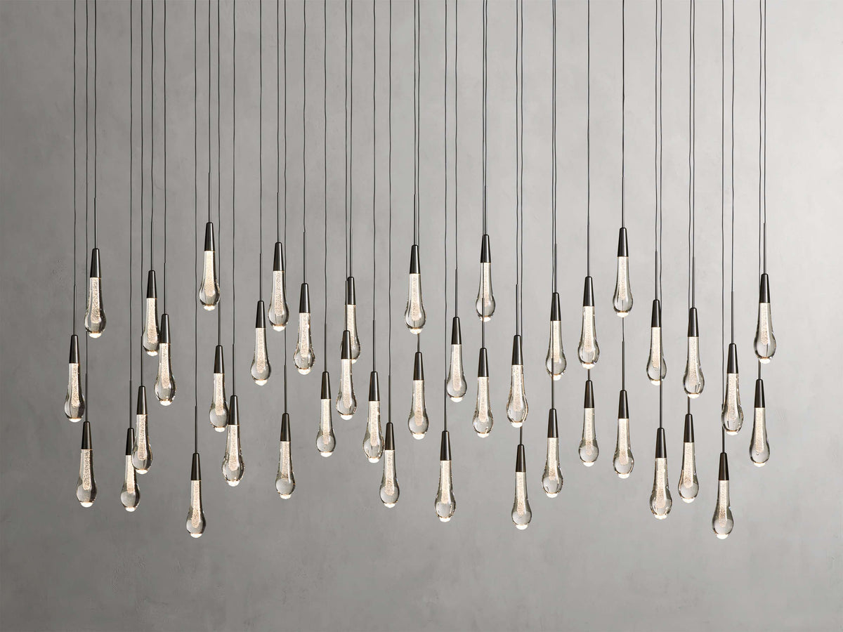 Soltaire Raindrop Crystal Linear Chandelier