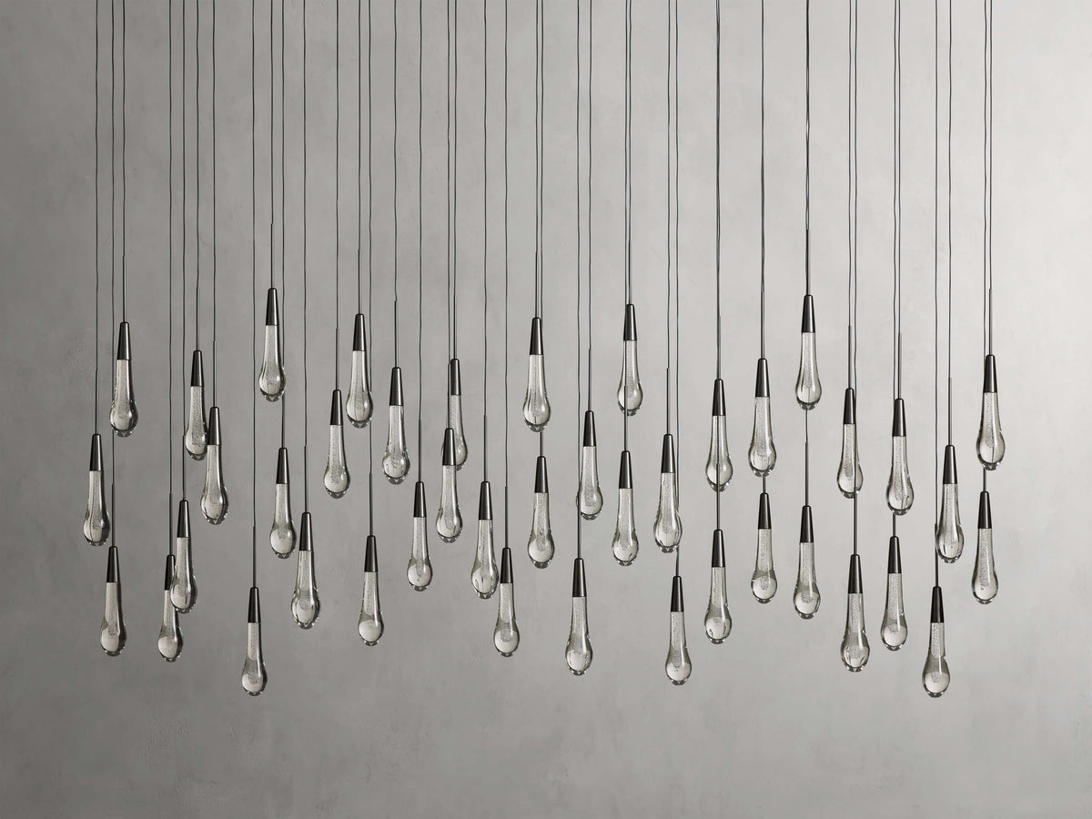 Soltaire Raindrop Crystal Linear Chandelier