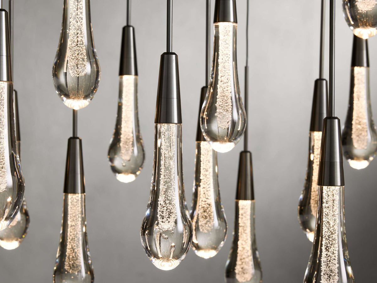 Soltaire Raindrop Crystal Linear Chandelier