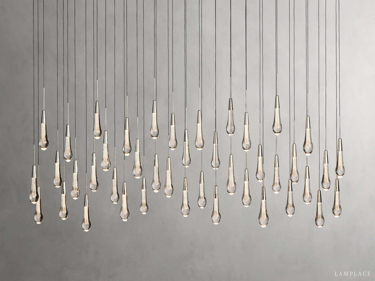 Soltaire Raindrop Crystal Linear Chandelier