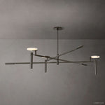 Halver Alabaster Dome Round Chandelier 60"