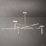 Halver Alabaster Dome Round Chandelier 60"