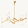 Brilora Etched Wave Mobile Chandelier 54"
