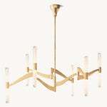 Brilora Etched Wave Mobile Chandelier 54"