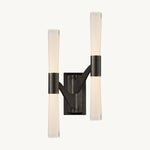 Brilora Etched Wave Double Wall Sconce