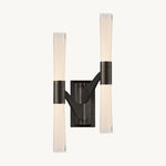 Brilora Etched Wave Double Wall Sconce