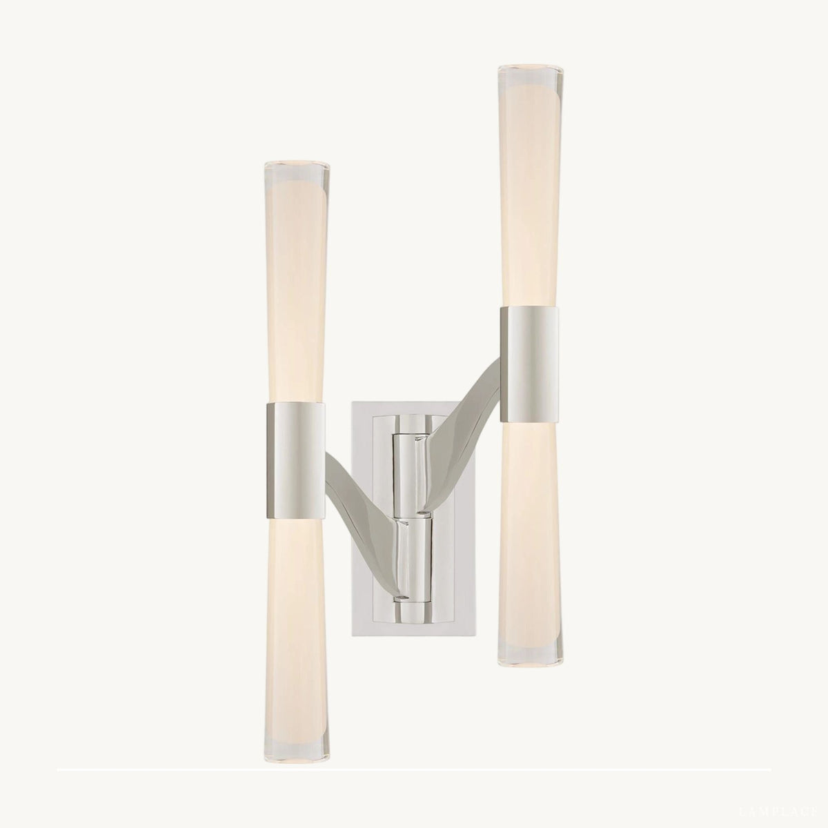 Brilora Etched Wave Double Wall Sconce