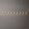 Ravelle Clear GlassLinear Chandelier 73"