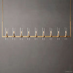 Ravelle Clear GlassLinear Chandelier 73"