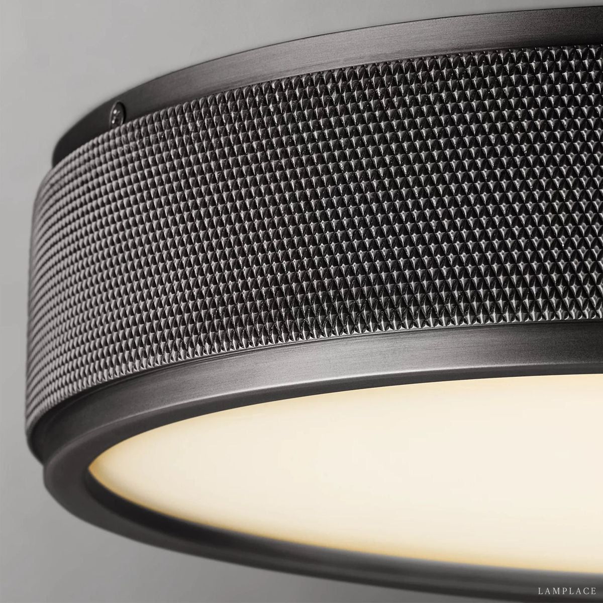 Utilitaire Knurled Shade Flush Mount