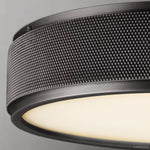 Utilitaire Knurled Shade Flush Mount
