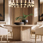Ravelle Milk Glass Round Chandelier 60"