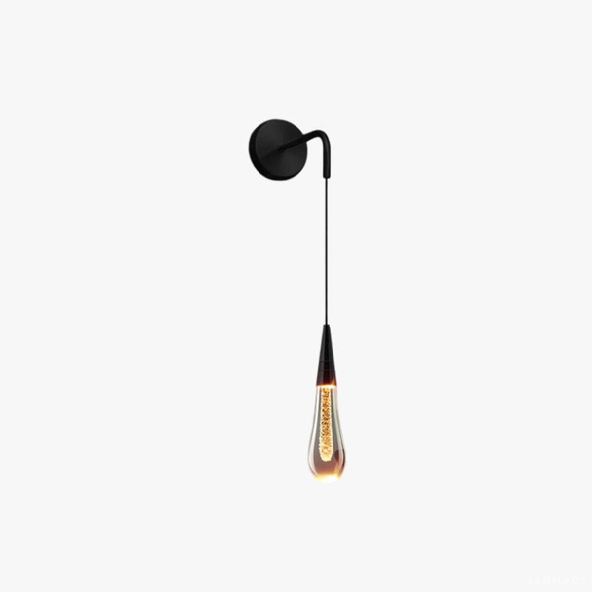 Soltaire Raindrop Glass Cord Wall Sconce