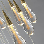 Soltaire Raindrop Glass Cord Wall Sconce