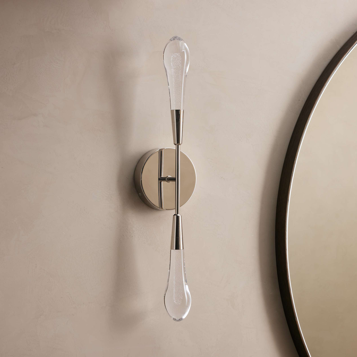 Soltaire Raindrop Glass Wall Sconce