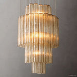 Venino Cylinder Tiered Round Chandelier 24"