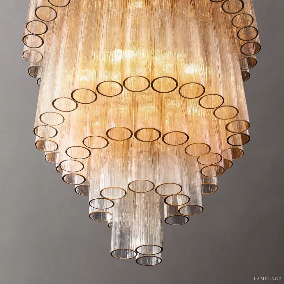 Venino Cylinder Tiered Round Chandelier 30"