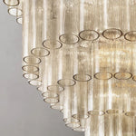 Venino Cylinder Tiered Round Chandelier 34"