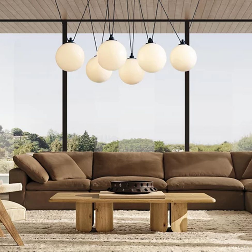 Delacey Cascading Glass Globe Chandelier