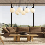 Delacey Cascading Glass Globe Chandelier
