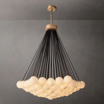 Etoelis Cluster Alabaster Round Chandelier