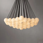 Etoelis Cluster Alabaster Round Chandelier