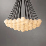 Etoelis Cluster Alabaster Round Chandelier