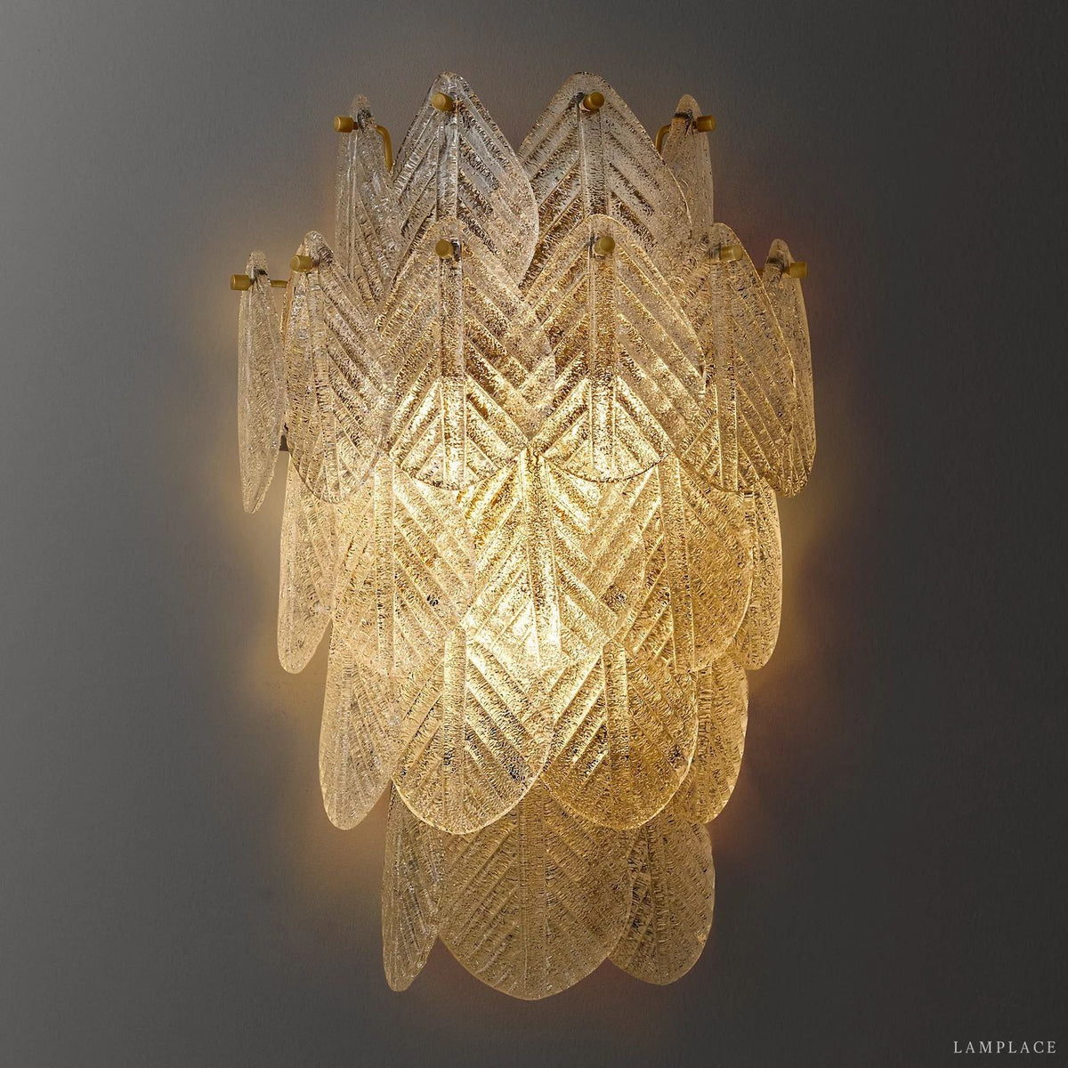 Vanero Pebble Leaf Wall Sconce
