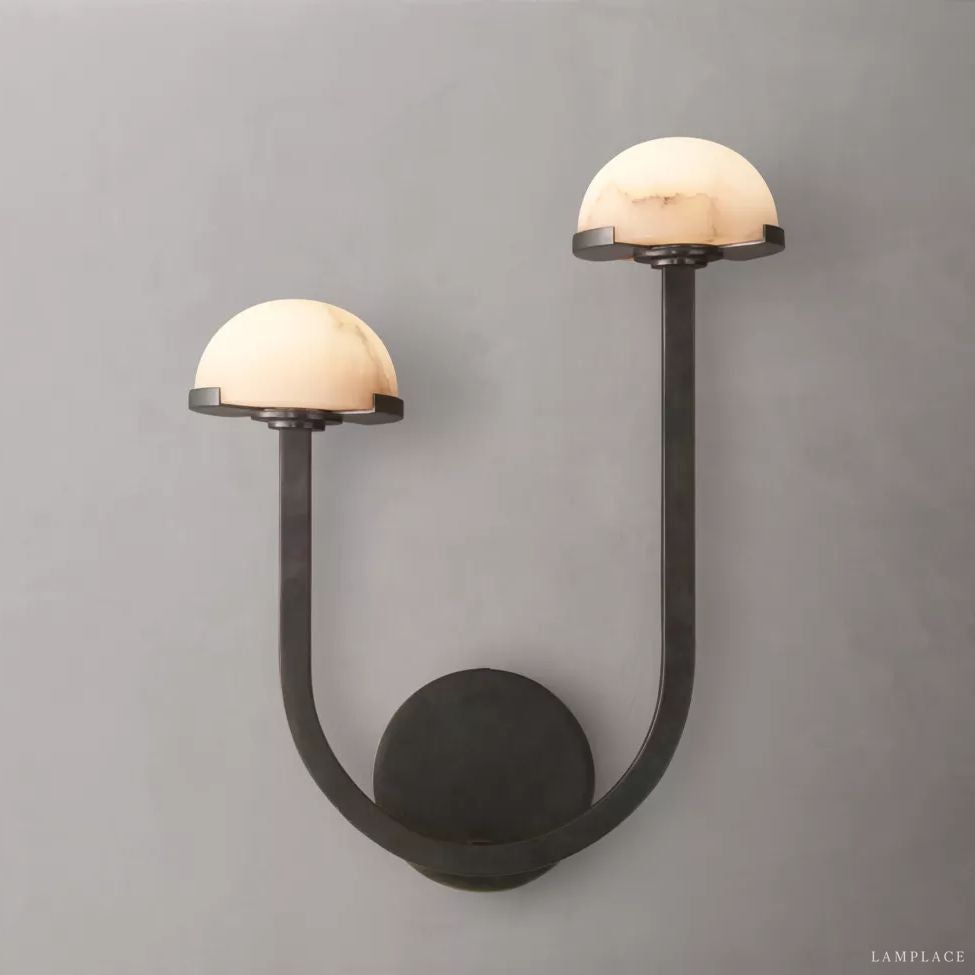 Perael Curve Dome Double Wall Sconce