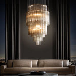 Venino Cylinder Tiered Round Chandelier 30"