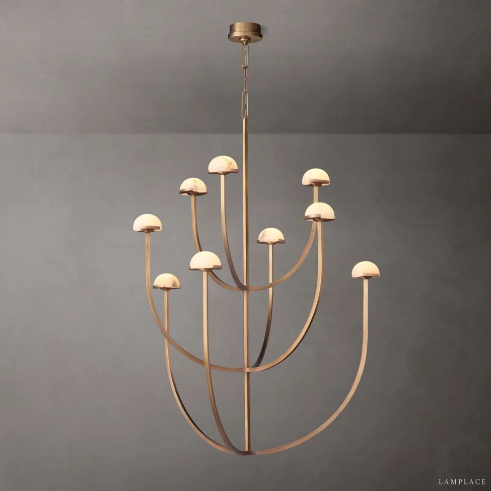 Perael Curve Dome Round Chandelier 40"