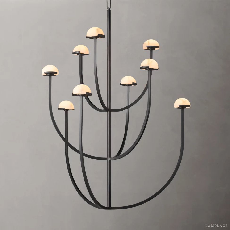 Perael Curve Dome Round Chandelier 40"