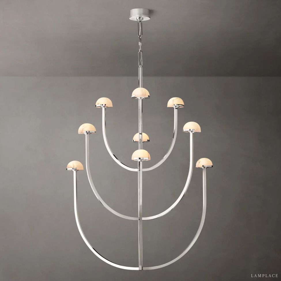 Perael Curve Dome Round Chandelier 40"