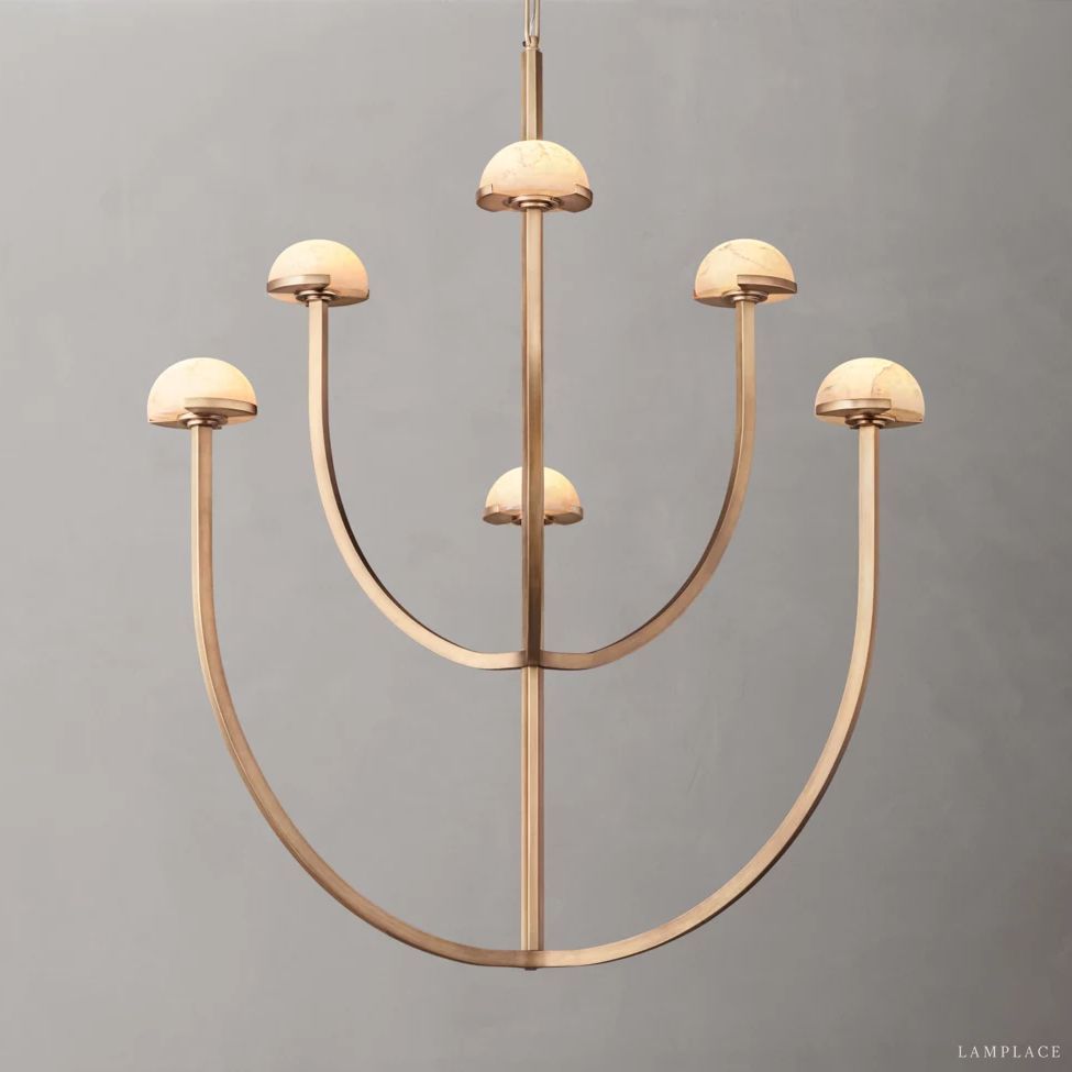 Perael Curve Dome Round Chandelier 32"