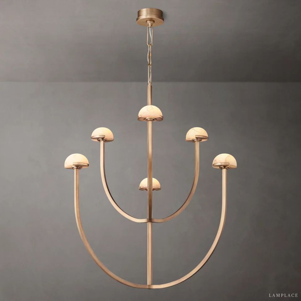 Perael Curve Dome Round Chandelier 32"
