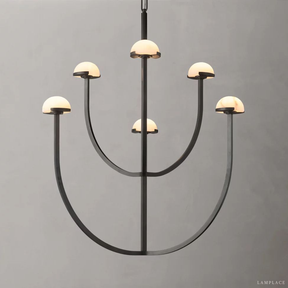 Perael Curve Dome Round Chandelier 32"