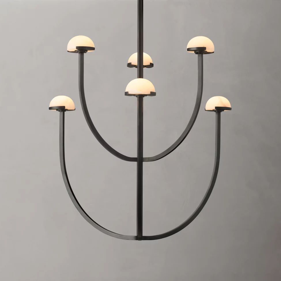 Perael Curve Dome Round Chandelier 32"