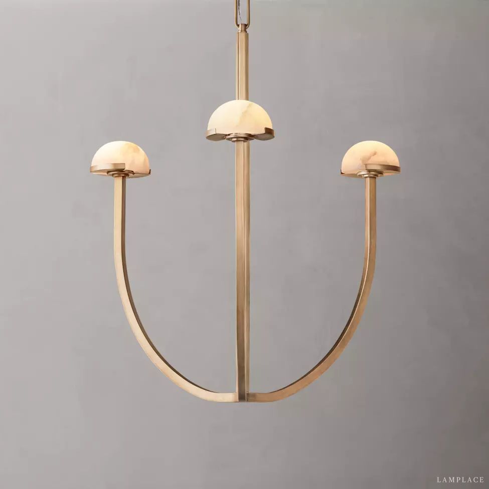 Perael Curve Dome Round Chandelier 24"