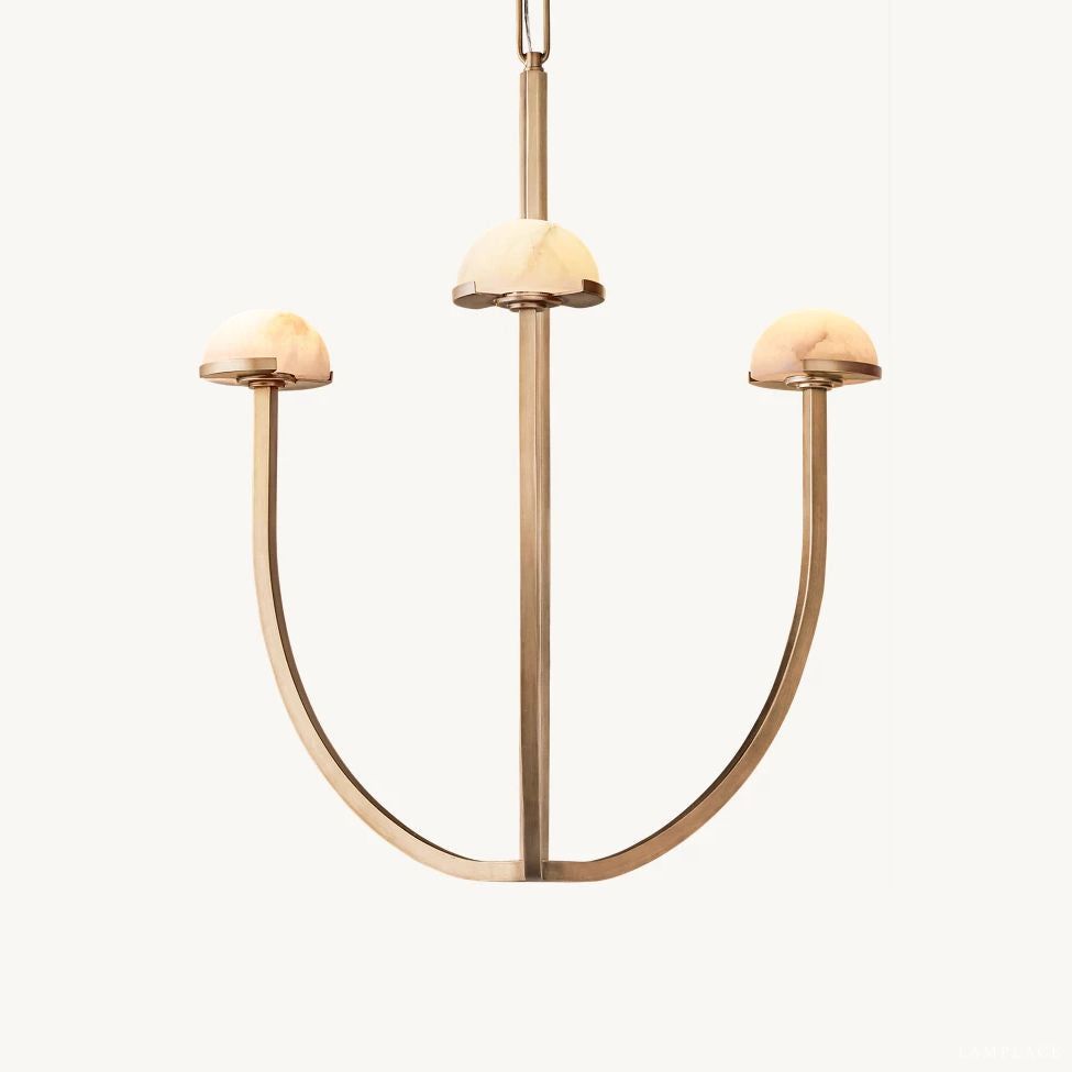 Perael Curve Dome Round Chandelier 24"