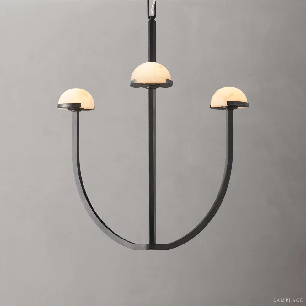 Perael Curve Dome Round Chandelier 24"