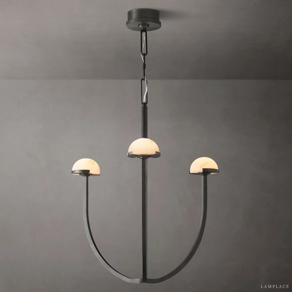Perael Curve Dome Round Chandelier 24"