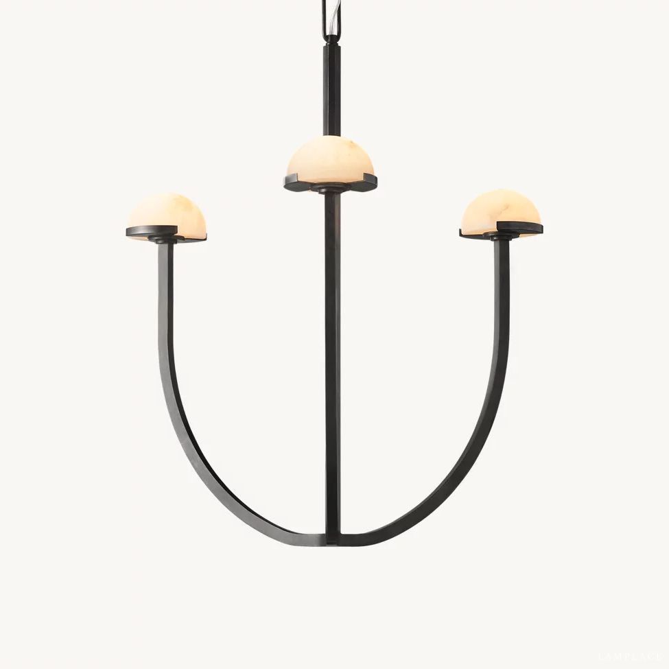 Perael Curve Dome Round Chandelier 24"