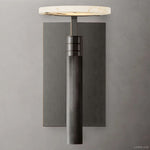 Halver Alabaster Dome Wall Sconce