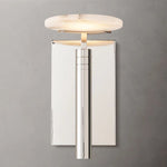 Halver Alabaster Dome Wall Sconce
